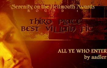 Serenity on the Hellmouth Awards, Round 1 -- Best Villain (3rd Place)